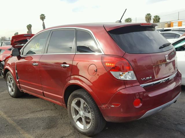 3GSCL93Z39S513076 - 2009 SATURN VUE HYBRID RED photo 3