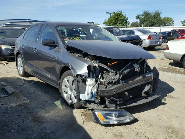 3VW2K7AJ5CM350578 - 2012 VOLKSWAGEN JETTA BASE 灰色 照片 1