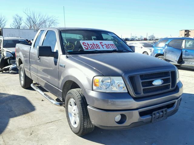 1FTRX12W97FA63471 - 2007 FORD F150 CHARCOAL photo 1