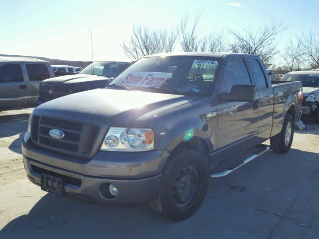 1FTRX12W97FA63471 - 2007 FORD F150 CHARCOAL photo 2