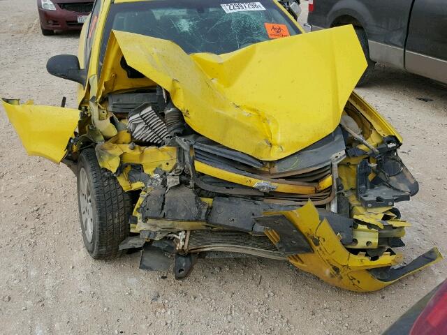 1G1AK18H797133186 - 2009 CHEVROLET COBALT LS YELLOW photo 9