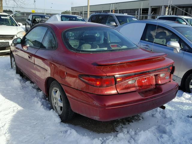 3FAKP1138XR133771 - 1999 FORD ESCORT ZX2 RED photo 3