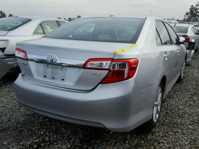 4T1BK1FK5CU520267 - 2012 TOYOTA CAMRY SE SILVER photo 4