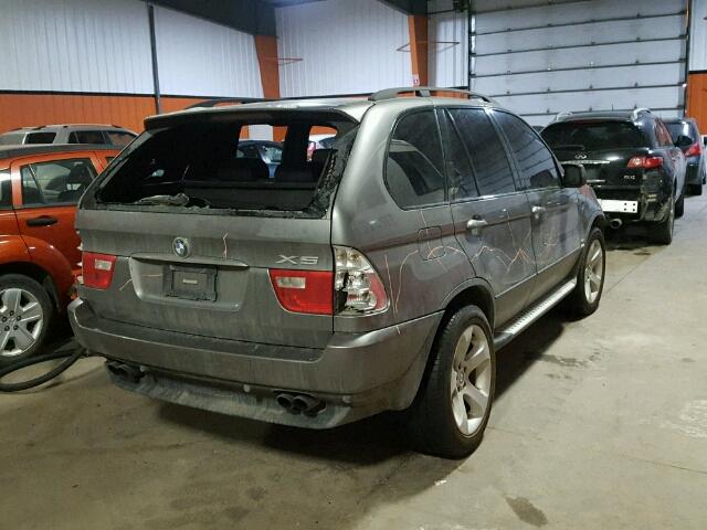 5UXFB535X5LV19392 - 2005 BMW X5 4.4I GRAY photo 4