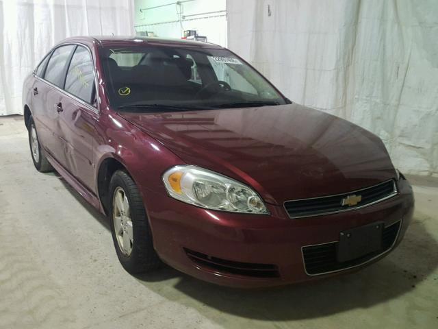 2G1WT57N491242686 - 2009 CHEVROLET IMPALA 1LT RED photo 1