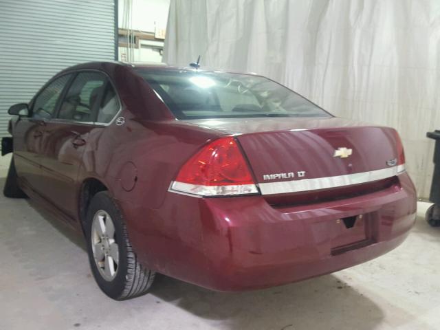 2G1WT57N491242686 - 2009 CHEVROLET IMPALA 1LT RED photo 3