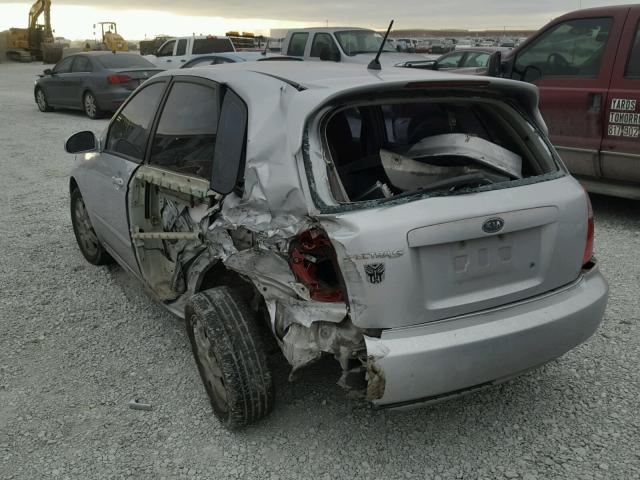 KNAFE161855113039 - 2005 KIA SPECTRA5 SILVER photo 3