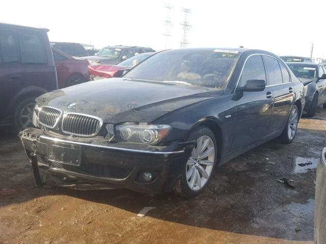 WBAHL83508DT13986 - 2008 BMW 7 SERIES BLACK photo 2