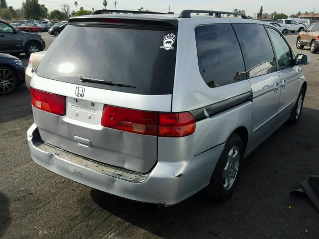 2HKRL186X1H518702 - 2001 HONDA ODYSSEY EX SILVER photo 4