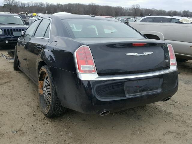 2C3CCAAG4EH127976 - 2014 CHRYSLER 300 BLACK photo 3