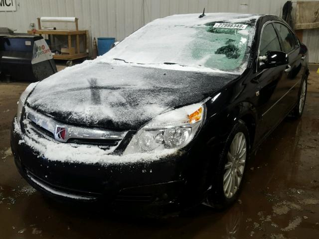 1G8ZV577X7F268340 - 2007 SATURN AURA XR BLACK photo 2