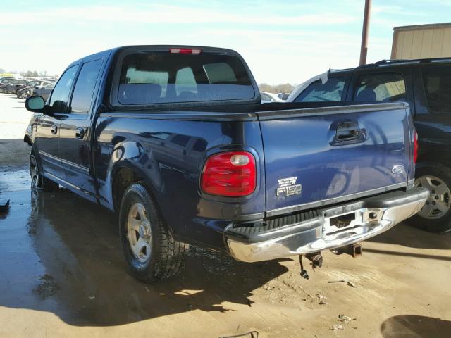 1FTRW07683KC93641 - 2003 FORD F150 SUPER BLUE photo 3