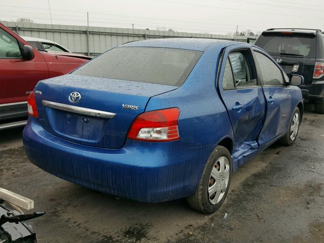 JTDBT4K34A1355635 - 2010 TOYOTA YARIS BLUE photo 4