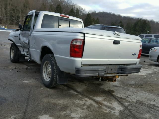 1FTYR10U82TA28664 - 2002 FORD RANGER SILVER photo 3