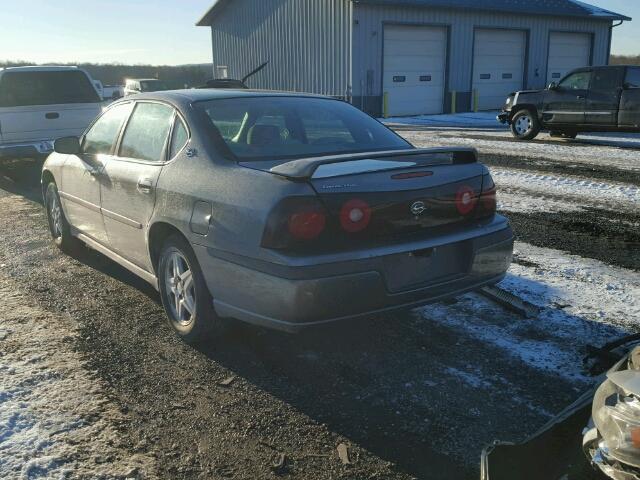 2G1WF52E849278776 - 2004 CHEVROLET IMPALA GRAY photo 3