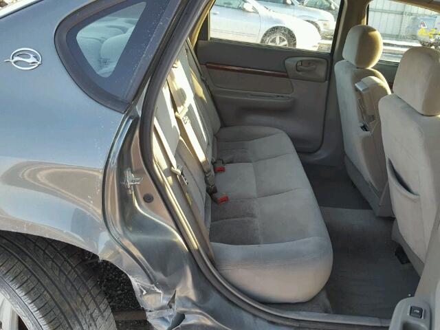 2G1WF52E849278776 - 2004 CHEVROLET IMPALA GRAY photo 6