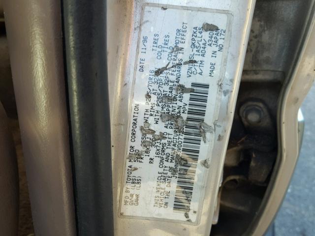 JT3HN87R3V0077206 - 1997 TOYOTA 4RUNNER LI SILVER photo 10