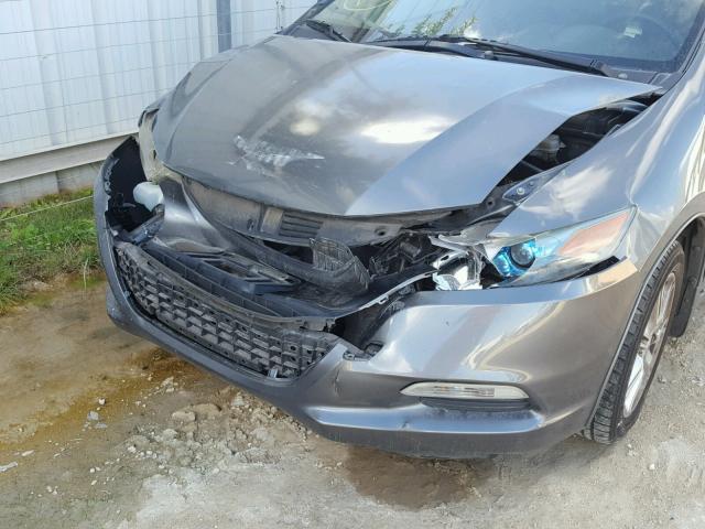 JHMZE2H72AS027453 - 2010 HONDA INSIGHT EX SILVER photo 9