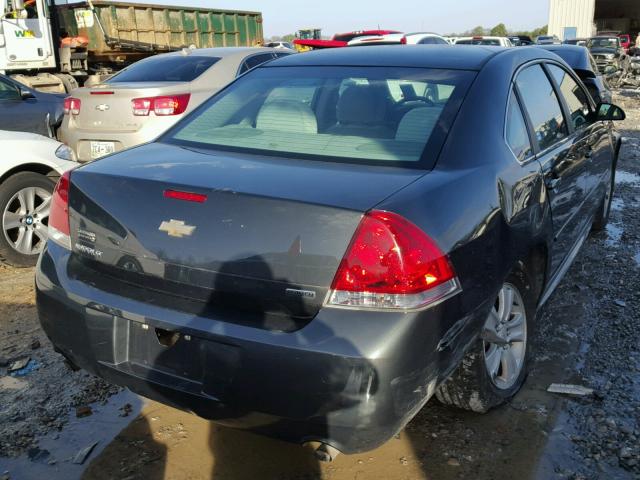 2G1WA5E30E1110753 - 2014 CHEVROLET IMPALA LIM GRAY photo 4