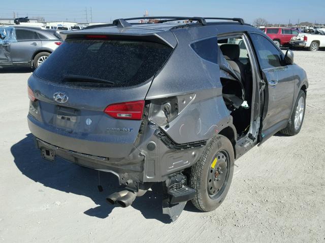 5XYZU3LA8DG106729 - 2013 HYUNDAI SANTA FE S GRAY photo 4