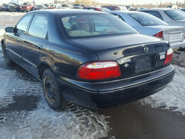 1YVGF22CX25275942 - 2002 MAZDA 626 LX BLACK photo 3