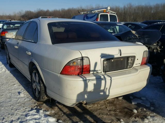 1LNFM87A46Y614616 - 2006 LINCOLN LS WHITE photo 3