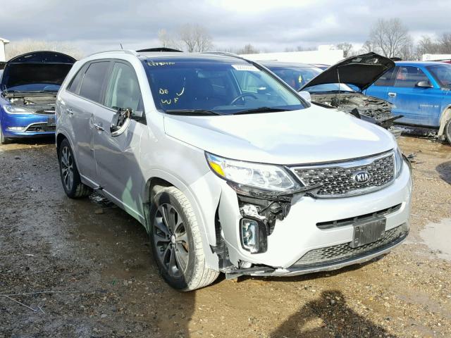 5XYKW4A78EG431536 - 2014 KIA SORENTO SX SILVER photo 1