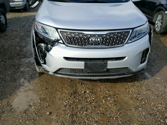 5XYKW4A78EG431536 - 2014 KIA SORENTO SX SILVER photo 9