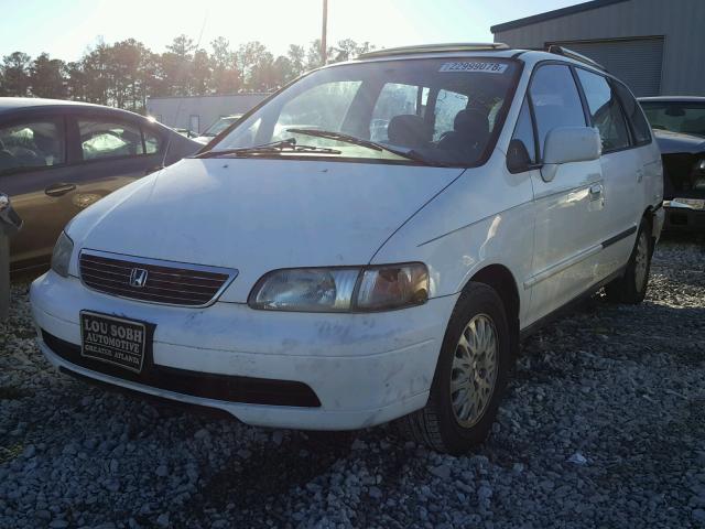 JHMRA1878VC010825 - 1997 HONDA ODYSSEY EX WHITE photo 2