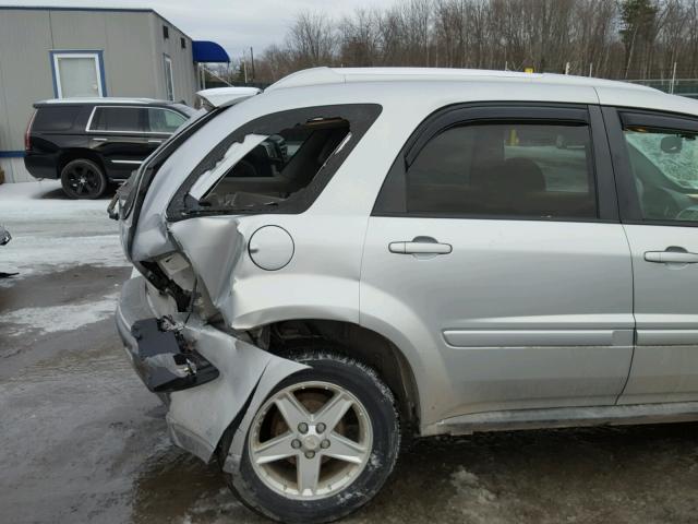 2CNDL73FX56194838 - 2005 CHEVROLET EQUINOX LT SILVER photo 9