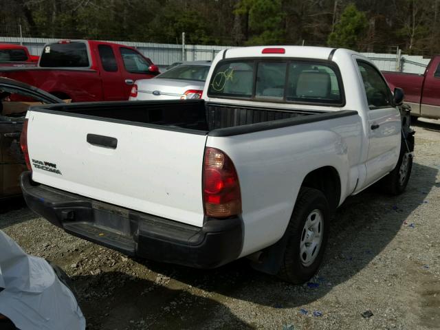 5TFNX4CN7CX009449 - 2012 TOYOTA TACOMA WHITE photo 4