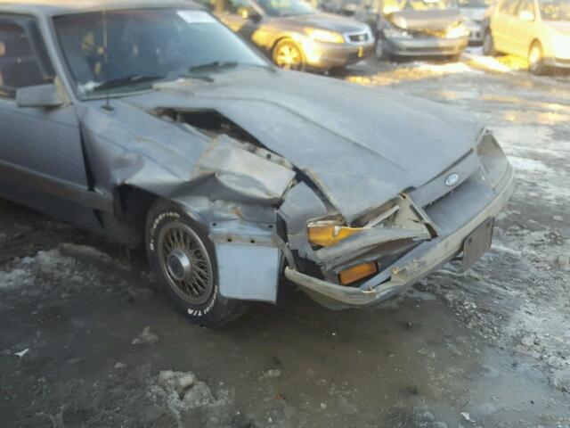 1FABP28A1GF243391 - 1986 FORD MUSTANG LX GRAY photo 9