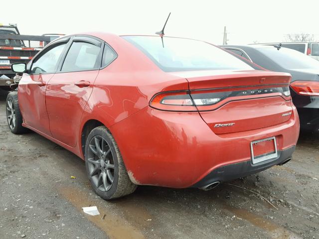 1C3CDFBA7DD111111 - 2013 DODGE DART SXT RED photo 3