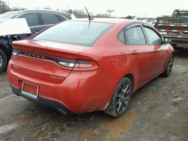 1C3CDFBA7DD111111 - 2013 DODGE DART SXT RED photo 4