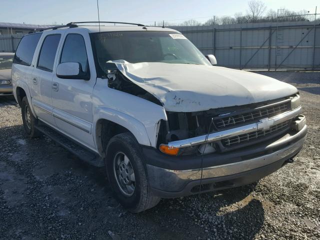 3GNEC16Z52G211080 - 2002 CHEVROLET SUBURBAN C WHITE photo 1