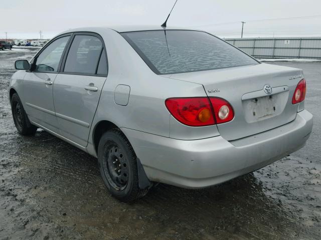 1NXBR32E84Z286148 - 2004 TOYOTA COROLLA CE SILVER photo 3