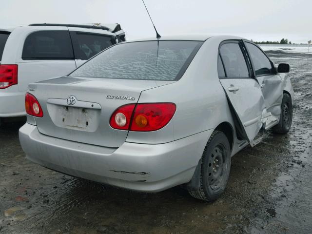 1NXBR32E84Z286148 - 2004 TOYOTA COROLLA CE SILVER photo 4