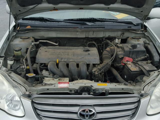 1NXBR32E84Z286148 - 2004 TOYOTA COROLLA CE SILVER photo 7