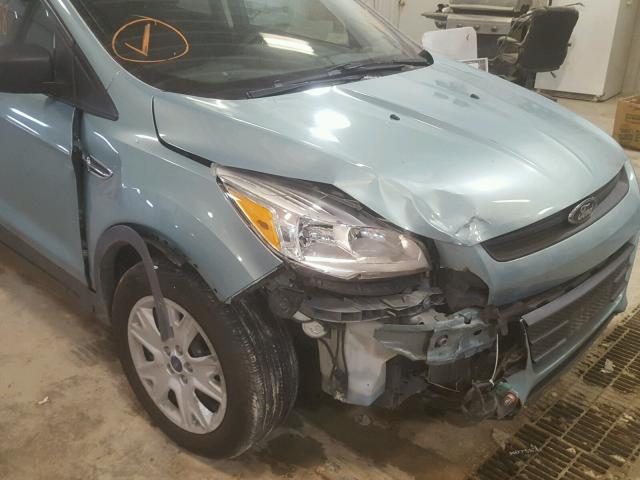 1FMCU0F7XDUB09369 - 2013 FORD ESCAPE S GREEN photo 9