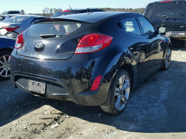 KMHTC6AD5DU162886 - 2013 HYUNDAI VELOSTER B BLACK photo 4