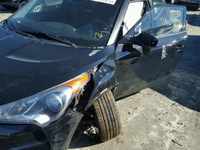 KMHTC6AD5DU162886 - 2013 HYUNDAI VELOSTER B BLACK photo 9