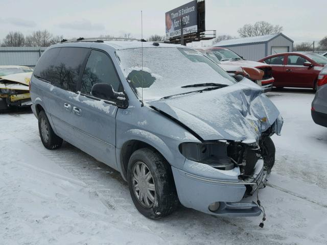 2C4GP64L35R425260 - 2005 CHRYSLER TOWN & COU BLUE photo 1