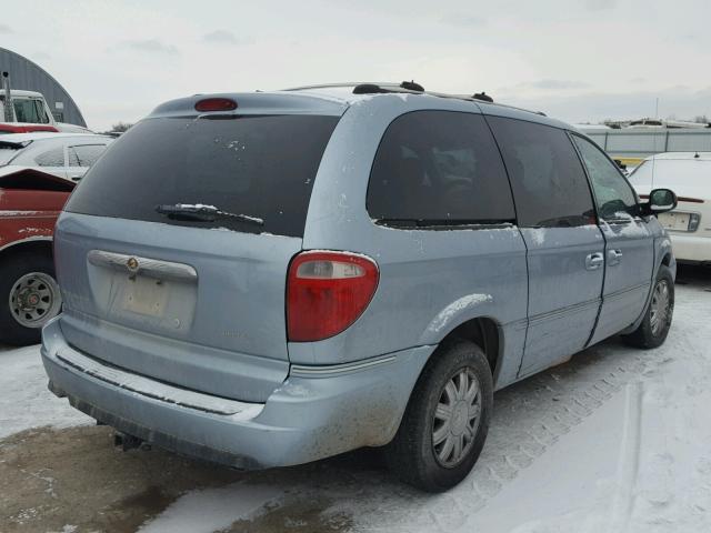 2C4GP64L35R425260 - 2005 CHRYSLER TOWN & COU BLUE photo 4