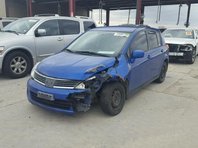 3N1BC13E69L407482 - 2009 NISSAN VERSA S BLUE photo 2