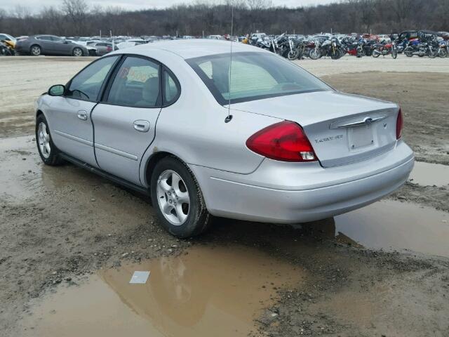 1FAFP55U8YA244120 - 2000 FORD TAURUS SES SILVER photo 3