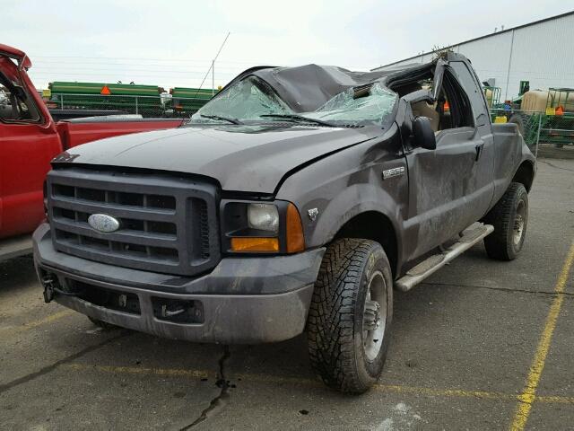 1FTWX31Y76ED89646 - 2006 FORD F350 SRW S BROWN photo 2