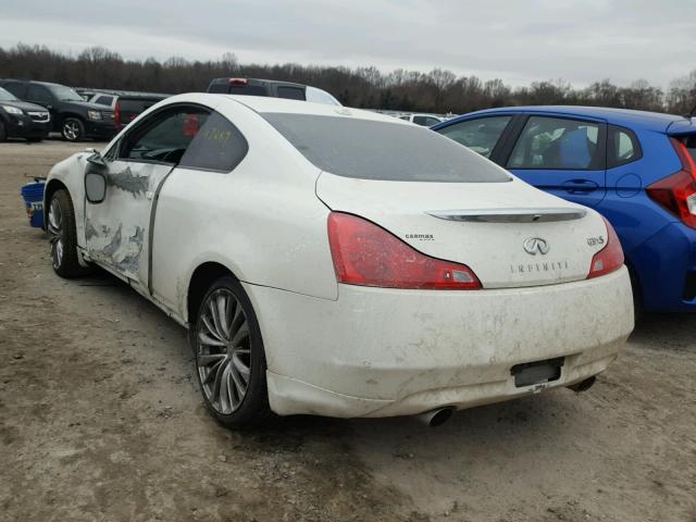 JN1CV6EL5DM982758 - 2013 INFINITI G37 WHITE photo 3