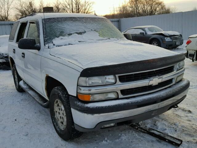 1GNEK13T75J196619 - 2005 CHEVROLET TAHOE K150 WHITE photo 1