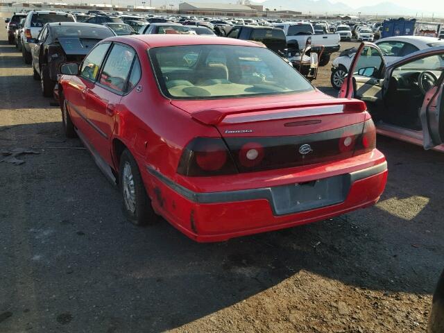 2G1WF52E8Y9193457 - 2000 CHEVROLET IMPALA RED photo 3