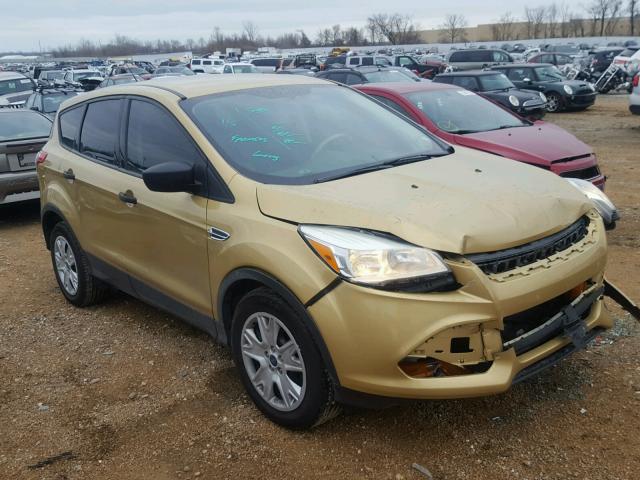 1FMCU0F70EUC28629 - 2014 FORD ESCAPE S GOLD photo 1